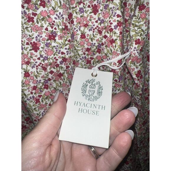 NWT Tuckernuck HYACINTH HOUSE Pink Floral Nellie Maxi Dress Medium - Picture 10 of 12